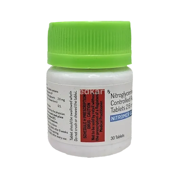 nitromer g 2.6mg tablet 30's